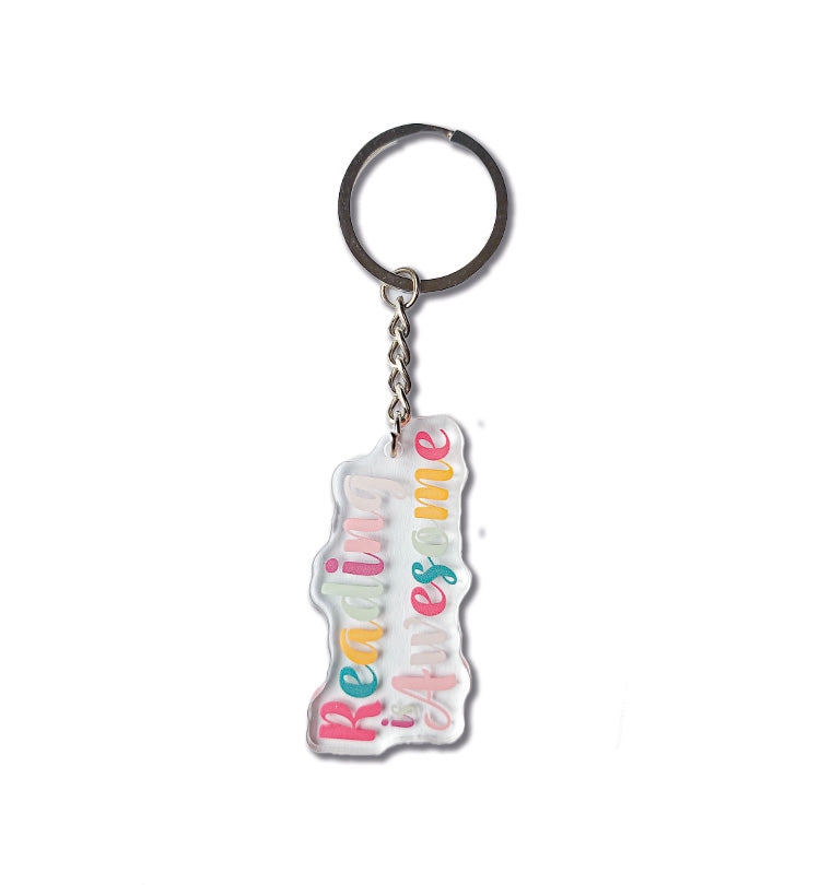 Bookish Keychain - Reading is Awesome